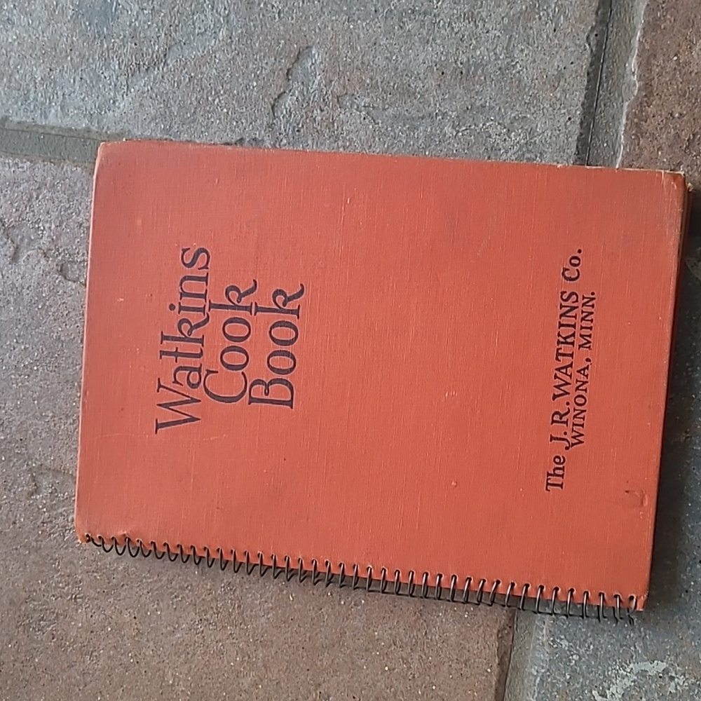 Vintage spiral bound Watkins Cook Book 1936 J.R. Watkins Co